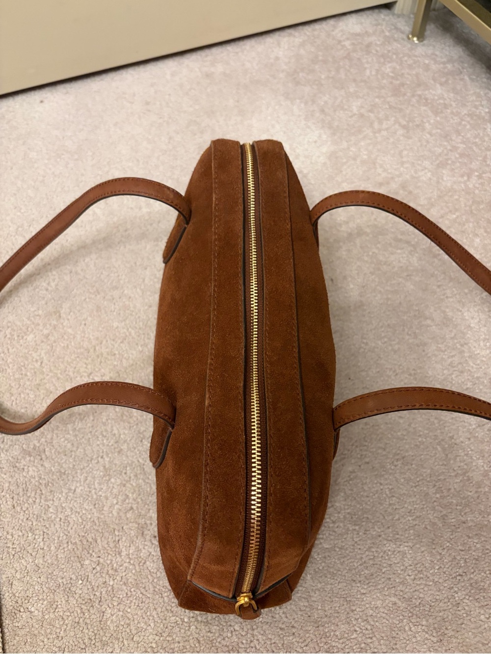 Madewell Brown Suede Shoulder Bag - Picture 4 of 6